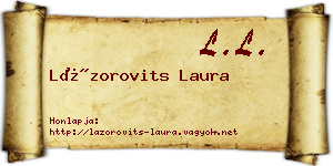 Lázorovits Laura névjegykártya